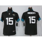 Women Nike Jacksonville Jaguars #15 Gardner Minshew II Black Vapor Untouchable Limited Jersey