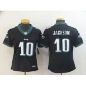 Women Nike Philadelphia Eagles #10 DeSean Jackson Black Vapor Untouchable Limited Jersey