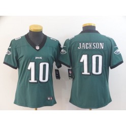 Women Nike Philadelphia Eagles #10 DeSean Jackson Green Vapor Untouchable Limited Jersey