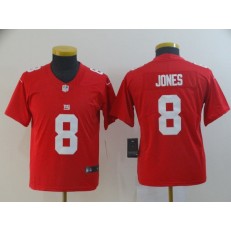 Youth Nike New York Giants #8 Daniel Jones Red Inverted Legend Limited Jersey