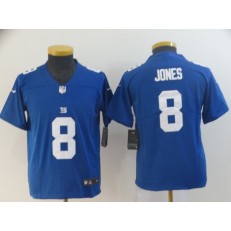 Youth Nike New York Giants #8 Daniel Jones Royal Vapor Untouchable Limited Jersey