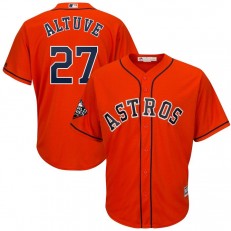 MLB Houston Astros 27 Jose Altuve Orange 2019 World Series Bound Cool Base Men Jersey