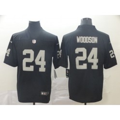 Oakland Raiders #24 Charles Woodson Black Vapor Untouchable Limited Nike NFL Men Jersey