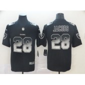 Oakland Raiders #28 Josh Jacobs Black Arch Smoke Vapor Untouchable Limited Nike NFL Men Jersey