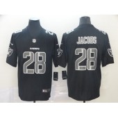 Oakland Raiders #28 Josh Jacobs Black Impact Rush Limited Nike NFL Men Jersey