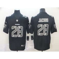 Oakland Raiders #28 Josh Jacobs Black Impact Rush Limited Nike NFL Men Jersey