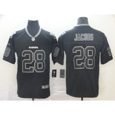 Oakland Raiders #28 Josh Jacobs Black Shadow Legend Limited Nike NFL Men Jersey