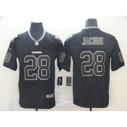Oakland Raiders #28 Josh Jacobs Black Shadow Legend Limited Nike NFL Men Jersey