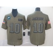 Philadelphia Eagles #10 DeSean Jackson 2019 Olive Salute To Service Limited Nike NFL Men Jersey