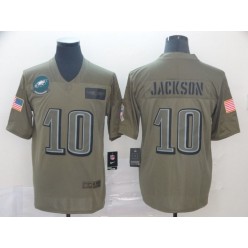 Philadelphia Eagles #10 DeSean Jackson 2019 Olive Salute To Service Limited Nike NFL Men Jersey