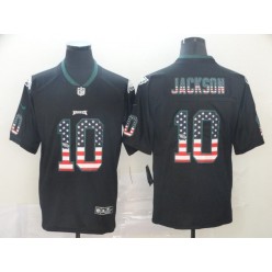 Philadelphia Eagles #10 DeSean Jackson Black USA Flash Fashion Limited Jersey