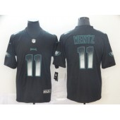 Philadelphia Eagles #11 Carson Wentz Black Arch Smoke Vapor Untouchable Limited Nike NFL Men Jersey