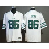 Philadelphia Eagles #86 Zach Ertz White Team Logos Fashion Vapor Limited Nike NFL Men Jersey