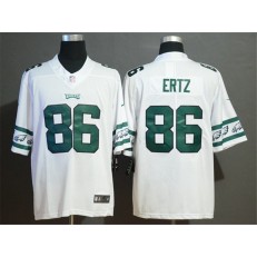 Philadelphia Eagles #86 Zach Ertz White Team Logos Fashion Vapor Limited Nike NFL Men Jersey