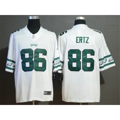 Philadelphia Eagles #86 Zach Ertz White Team Logos Fashion Vapor Limited Nike NFL Men Jersey