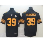 Pittsburgh Steelers #39 Minkah Fitzpatrick Black Color Rush Limited NFL Nike Men Jersey