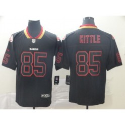 San Francisco 49ers #85 George Kittle Black Shadow Legend Limited Nike NFL Men Jersey