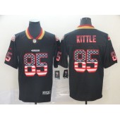 San Francisco 49ers #85 George Kittle Black USA Flash Fashion Limited NFL Nike Men Jersey