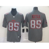 San Francisco 49ers #85 George Kittle Gray Camo Vapor Untouchable Limited NFL Nike Men Jersey
