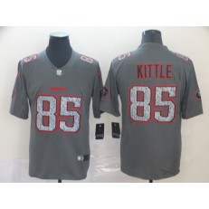 San Francisco 49ers #85 George Kittle Gray Camo Vapor Untouchable Limited NFL Nike Men Jersey