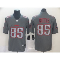 San Francisco 49ers #85 George Kittle Gray Camo Vapor Untouchable Limited NFL Nike Men Jersey