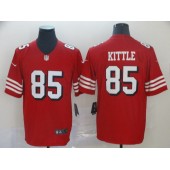 San Francisco 49ers #85 George Kittle Red Color Rush Vapor Untouchable Limited NFL Nike Men Jersey