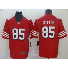 San Francisco 49ers #85 George Kittle Red Color Rush Vapor Untouchable Limited NFL Nike Men Jersey
