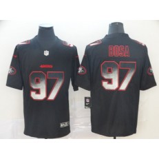 San Francisco 49ers #97 Nick Bosa Black Arch Smoke Vapor Untouchable Limited Nike NFL Men Jersey
