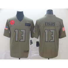 Tampa Bay Buccaneers #13 Mike Evans 2019 Olive Salute To Service Limited Nike NFL Men Jersey