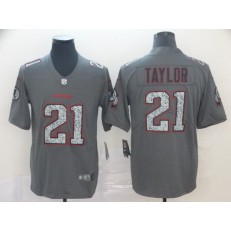 Washington Redskins #21 Sean Taylor Gray Camo Vapor Untouchable Limited Nike NFL Men Jersey