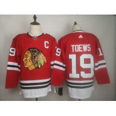 Chicago Blackhawks #19 Jonthan Toews Red Adidas NHL Men Jersey