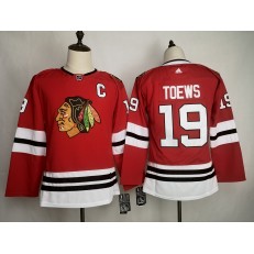 Chicago Blackhawks #19 Jonthan Toews Red Youth Adidas NHL Jersey