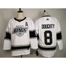 Los Angeles Kings #8 Drew Doughty White Adidas NHL Men Jersey