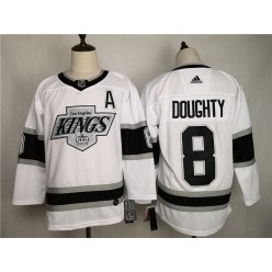 Los Angeles Kings #8 Drew Doughty White Adidas NHL Men Jersey