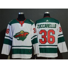 Minnesota Wild #36 Mats Zuccarello White Adidas NHL Men Jersey