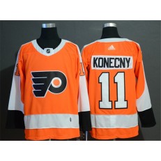 Philadelphia Flyers #11 Travis Konecny Orange Adidas NHL Men Jersey