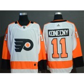 Philadelphia Flyers #11 Travis Konecny White Adidas NHL Men Jersey