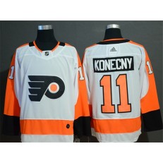 Philadelphia Flyers #11 Travis Konecny White Adidas NHL Men Jersey