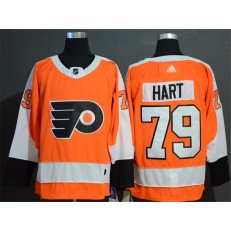 Philadelphia Flyers #79 Carter Hart Orange Adidas NHL Men Jersey