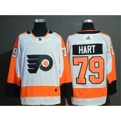 Philadelphia Flyers #79 Carter Hart White Adidas NHL Men Jersey