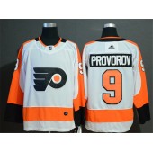 Philadelphia Flyers #9 Ivan Provorov White Adidas NHL Men Jersey