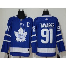 Toronto Maple Leafs #91 John Tavares Blue Adidas NHL Men Jersey