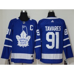 Toronto Maple Leafs #91 John Tavares Blue Adidas NHL Men Jersey