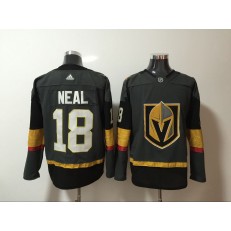 Vegas Golden Knights #18 James Neal Gray With Special Glittery Logo Adidas NHL Men Jersey
