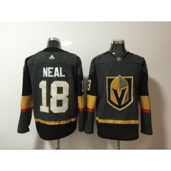 Vegas Golden Knights #18 James Neal Gray With Special Glittery Logo Adidas NHL Men Jersey