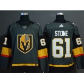 Vegas Golden Knights #61 Mark Stone Gray With Special Glittery Logo Adidas NHL Men Jersey