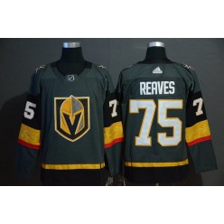 Vegas Golden Knights #75 Ryan Reaves Gray With Special Glittery Logo Adidas NHL Men Jersey
