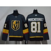 Vegas Golden Knights #81 Jonathan Marchessault Gray With Special Glittery Logo Adidas NHL Men Jersey