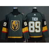 Vegas Golden Knights #89 Alex Tuch Gray With Special Glittery Logo Adidas NHL Men Jersey