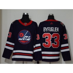 Winnipeg Jets #33 Dustin Byfuglien Navy 2019 Heritage Classic Breakaway Adidas NHL Men Jersey